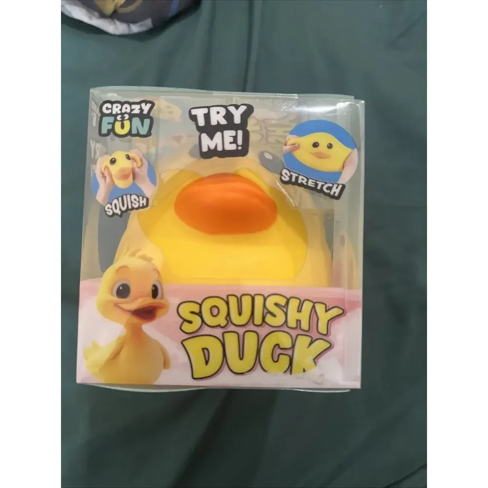 RMS Crazy Fun Squishy Duck Yellow Stretchy Squishy Toy 🔥Like Needoh